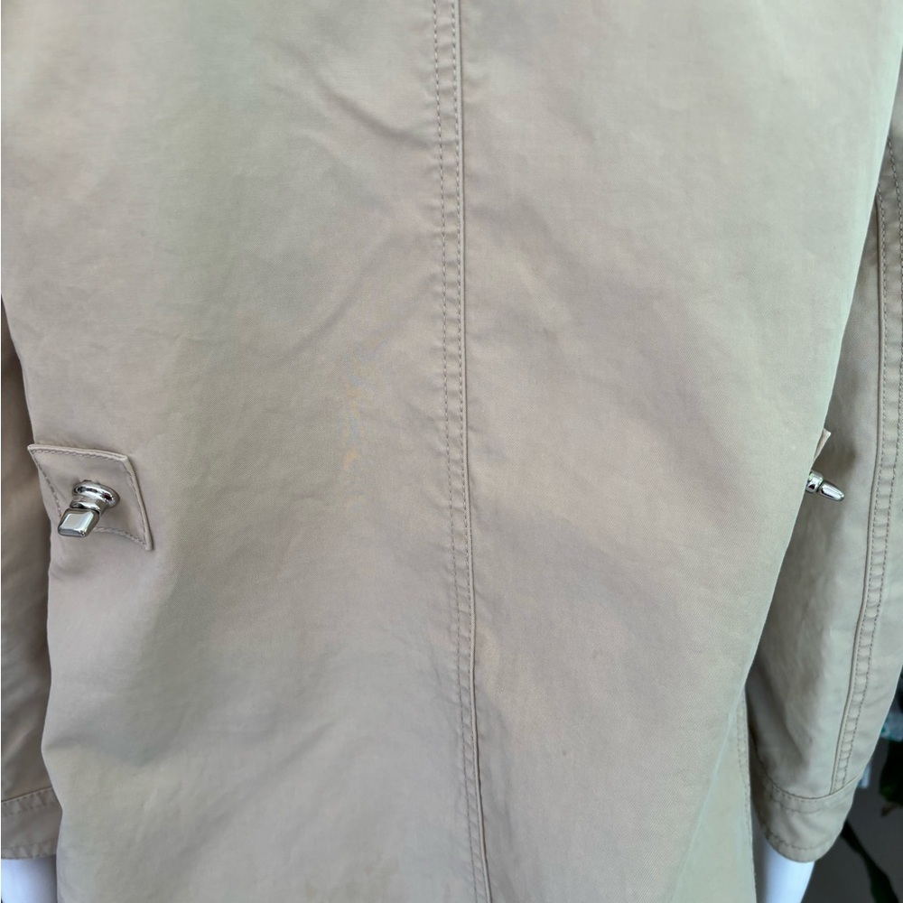 Coach Tan Trench Coat with Notched Lapel - Picture 8 of 15